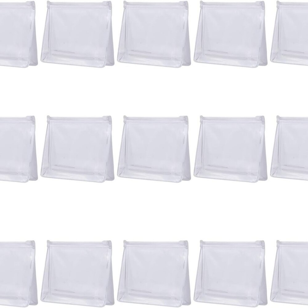 20 PCS Mini Clear Makeup Bag Small Clear Plastic Cosmetic Bags with Zipper Trave